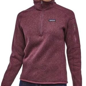 Patagonia Women’s Better Sweater ¼ zip in Plum
